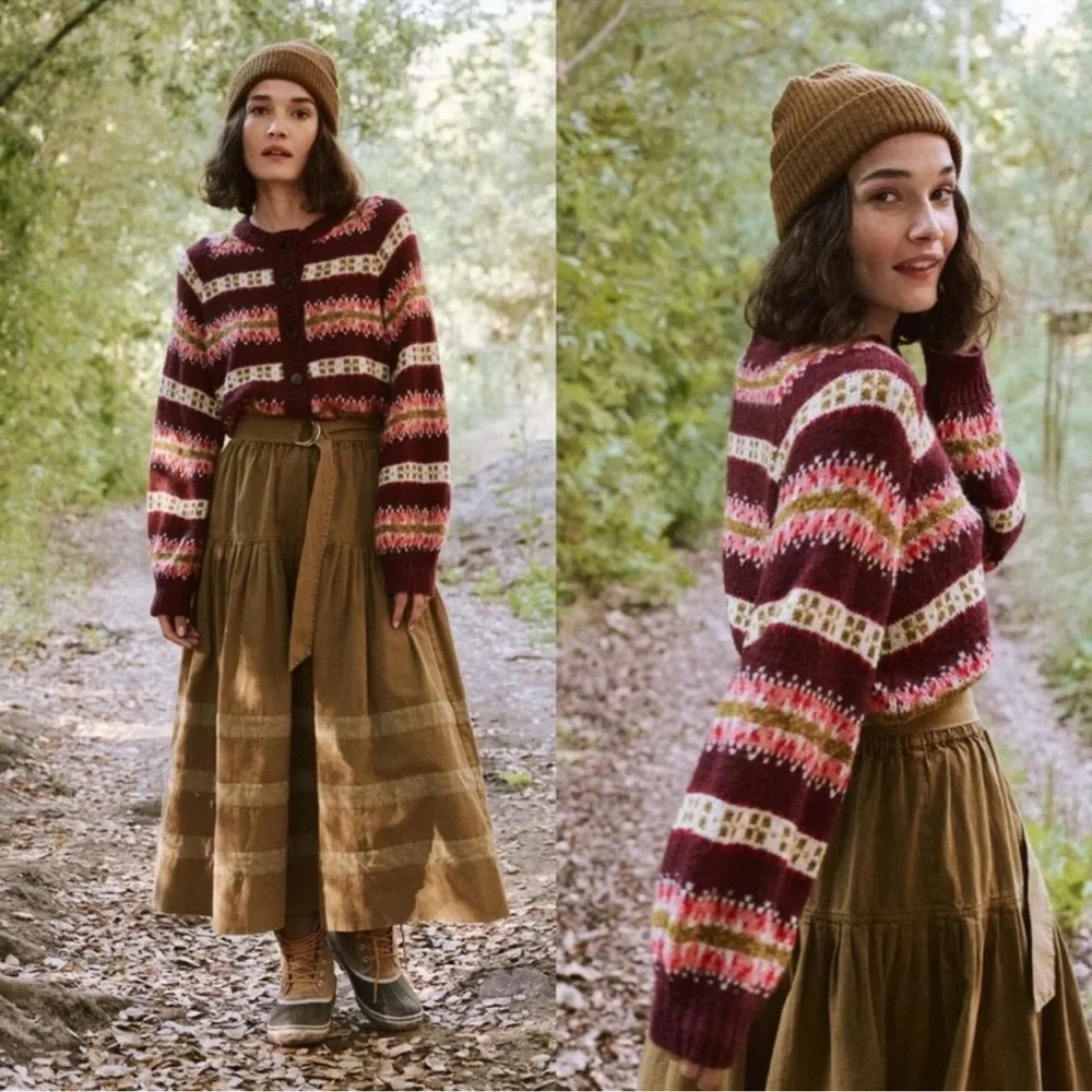 The Great. The Loom Cardigan Sweater Rosehip Medium - Picture 15 of 15